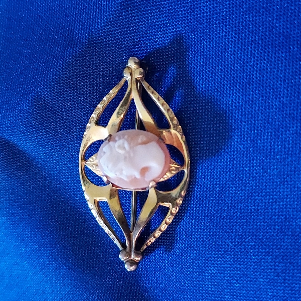 💖AMCO Vintage cameo brooch